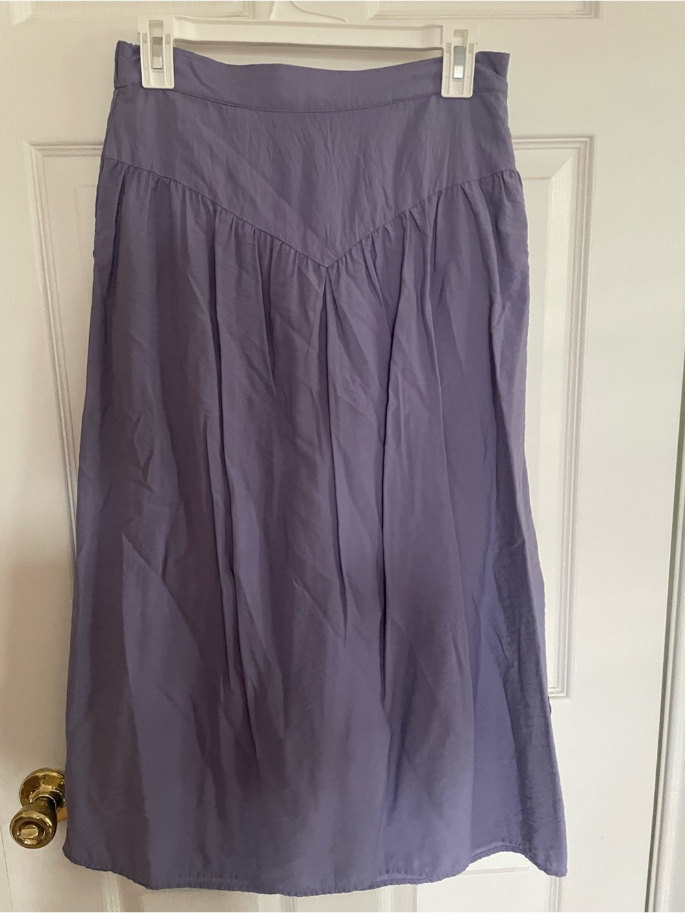 a new day Lavender Purple Midi Skirt
